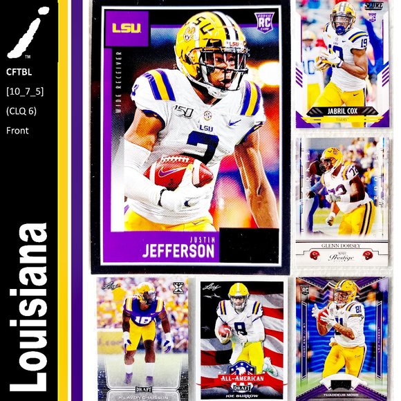 NCAA Other - Louisiana State Tigers 6 Card Lot - CFTBL [10_7_5]
